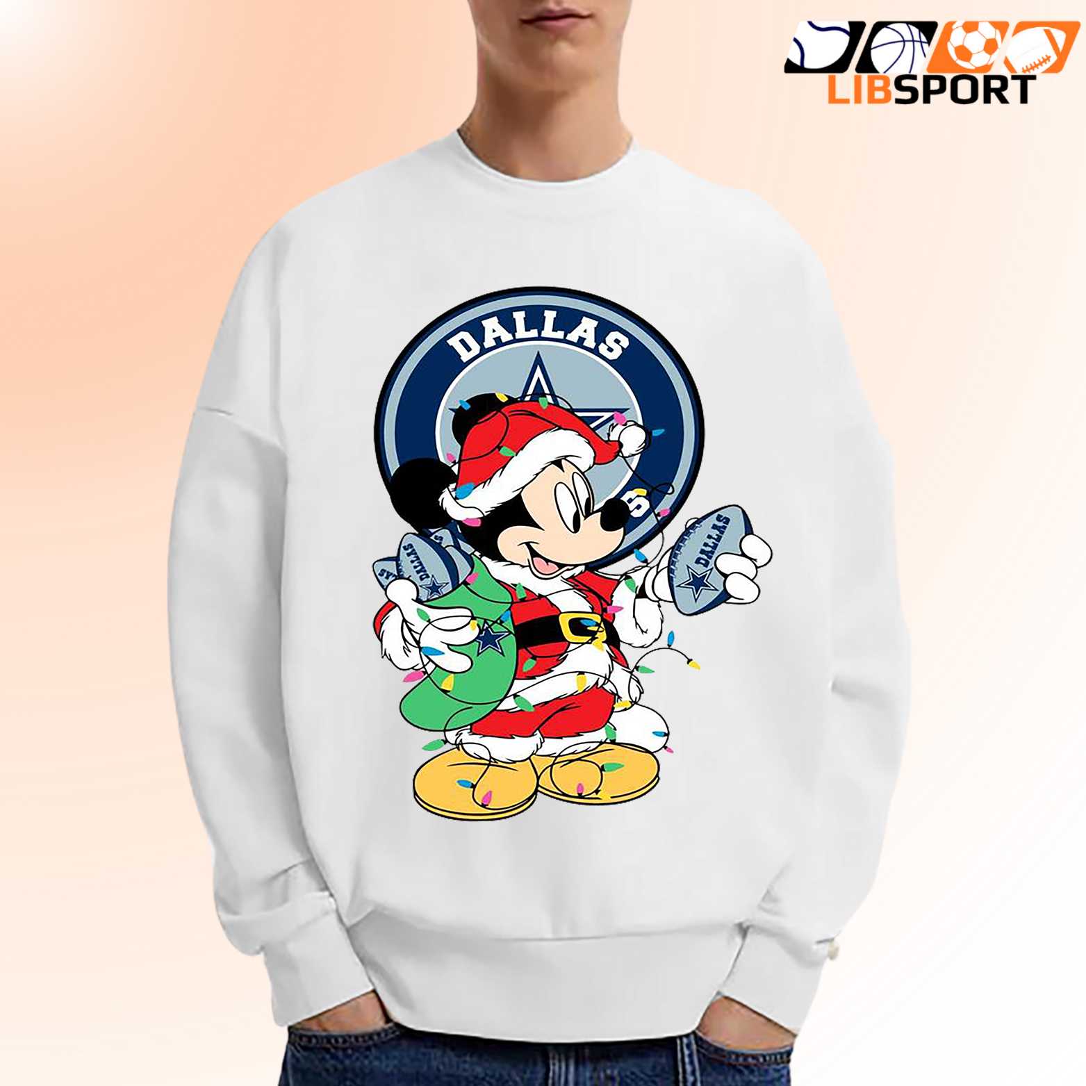 Mickey Mouse Dallas Cowboys T Shirt, Christmas Unisex Tee, Game Day Shirt